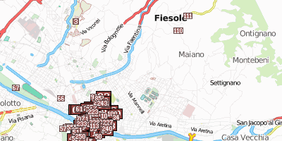 Fiesole Stadtplan